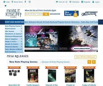 Nobleknight.com(Noble Knight Games) Screenshot