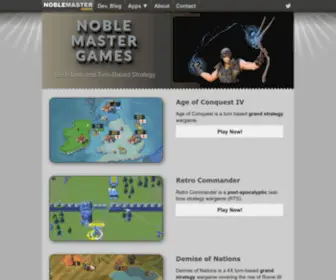Noblemaster.com(Noble Master Games) Screenshot