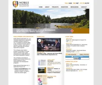 Noblemineralexploration.com(Noble Mineral Exploration) Screenshot