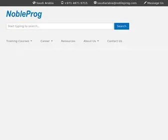 Nobleprog-Ksa.com(NobleProg Saudi Arabia) Screenshot