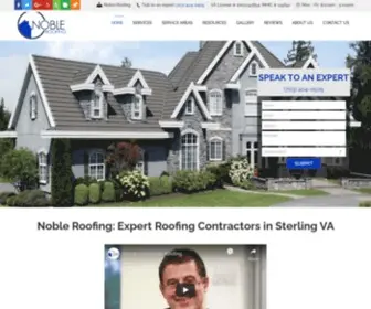 Nobleroof.com(Noble Roofing) Screenshot