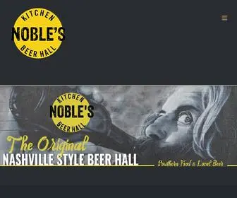 Noblesbeerhall.com(Kitchen & Beer Hall) Screenshot