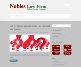 Nobleslawfirm.com(Nobles Law Firm) Screenshot