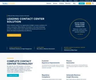 Noblesys.com(Contact Center Solution for Better Efficiency) Screenshot