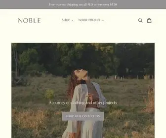 Noblethelabel.com(NOBLE LABEL) Screenshot