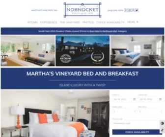 Nobnocket.com(Marthas Vineyard Bed and Breakfast) Screenshot