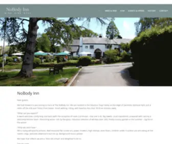 Nobodyinn.co.uk(Nobody Inn Restaurant Bar & Rooms Doddiscombsleigh Devon) Screenshot