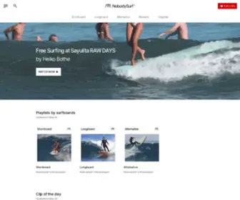 Nobodysurf.com(Surfing Videos) Screenshot