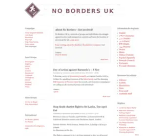 Noborders.org.uk(NoBorders Uk Network) Screenshot