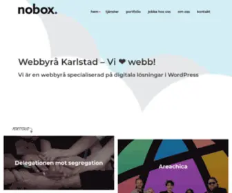 Nobox.se(Webbyrå Karlstad) Screenshot