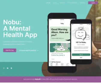 Nobu.ai(A Mental Health & Wellness App) Screenshot