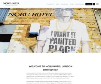 Nobuhotelshoreditch.com(Nobu Hotel London Shoreditch) Screenshot