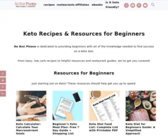Nobunplease.com(Keto Recipes & Resources for Beginners) Screenshot