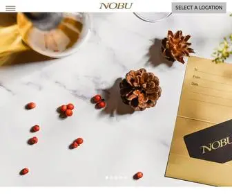 Noburestaurants.com(Nobu Global) Screenshot