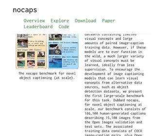 Nocaps.org(nocaps) Screenshot