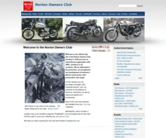 Noc.co.uk(The Norton Owners Club) Screenshot