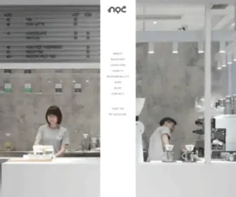 Noccoffeeco.com(Cafe, Roaster and Online Store) Screenshot