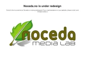 Noceda.no(Velkommen til Noceda Media Lab) Screenshot