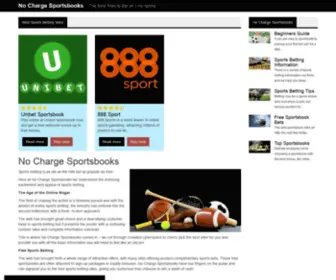 Nochargesportsbook.com Screenshot