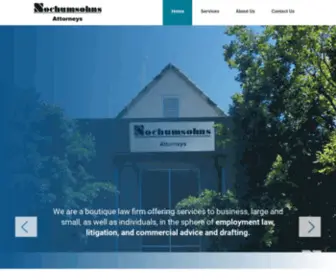 Nochumsohns.co.za(Nochumsohns Attorneys) Screenshot