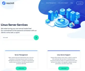 Nocinit.com(Linux Server Support and Professional Services) Screenshot