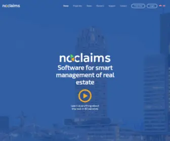 Noclaims.nl(Software for smart management of real estate) Screenshot