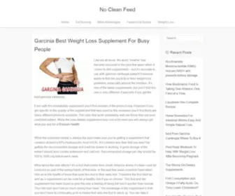 Nocleanfeed.com(Garcinia Best Weight Loss Supplement For Busy People) Screenshot