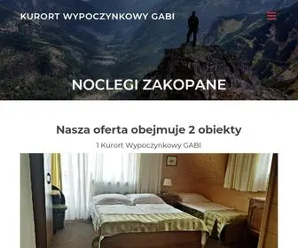 Noclegigabi.com.pl(Noclegi Zakopane) Screenshot