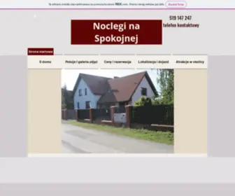 NocleginaspokojNej.com(Strona startowa) Screenshot