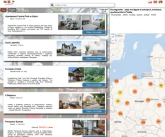 Noclegowiec.pl(Noclegowiec to tysiące ofert noclegowych w różnych lokalizacjach) Screenshot