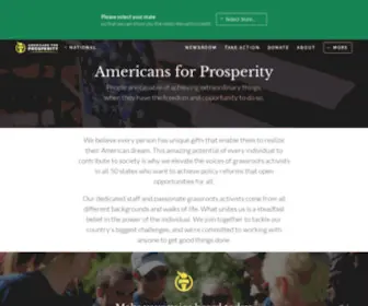 Noclimatetax.com(Americans for Prosperity) Screenshot