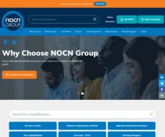 Nocn.org.uk(UK Awarding Organisation) Screenshot