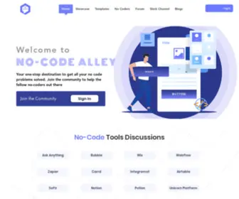 Nocodealley.com(Nocode-Alley) Screenshot