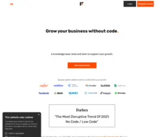 Nocodefamily.com(No-code Review Platform) Screenshot