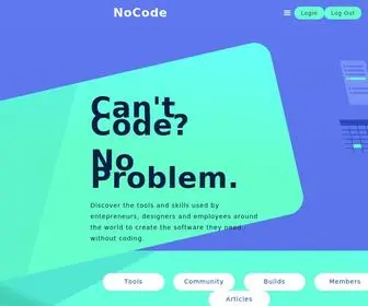 Nocode.tech(The internet’s leading educational media site in no) Screenshot