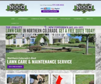 Nocolawncare.com(Landscaping Northern Colorado) Screenshot