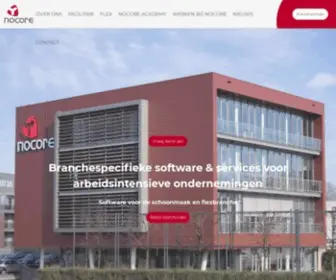 Nocore.nl(Software voor de schoonmaakbranche en flexbranche) Screenshot