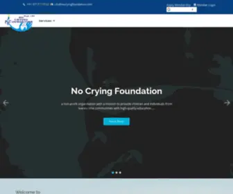 Nocryingfoundation.com(Foundation) Screenshot