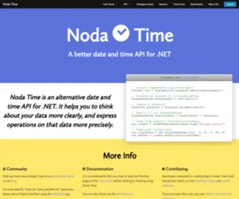 Nodatime.org(Noda Time) Screenshot