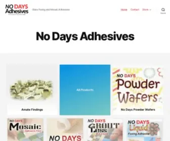 Nodaysadhesives.com(Stained Glass) Screenshot