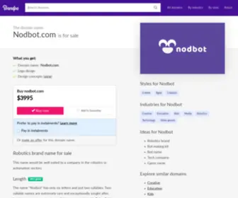 Nodbot.com(This name would be well suited to a company in the robotics or automation sectors) Screenshot