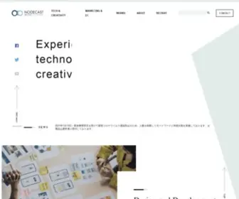 Nodecast.jp(ホームページ制作会社) Screenshot