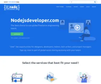 Nodejsdeveloper.com(Hire Freelancers) Screenshot