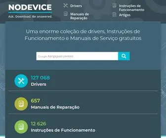 Nodevice.com.pt(Drivers e instruções) Screenshot