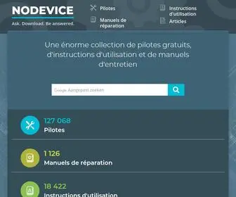 Nodevice.fr(Pilotes et instructions) Screenshot