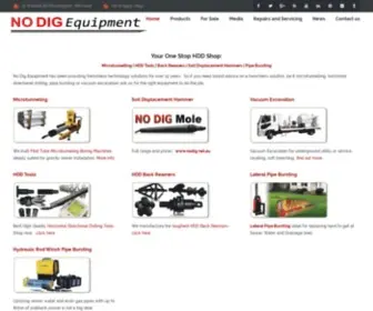 Nodigequipment.com.au(Trenchless Technology Solutions) Screenshot