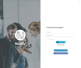 Nodily.com(Know who to meet next) Screenshot