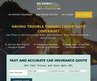 Nodowncarinsurance.com(Nodowncarinsurance) Screenshot