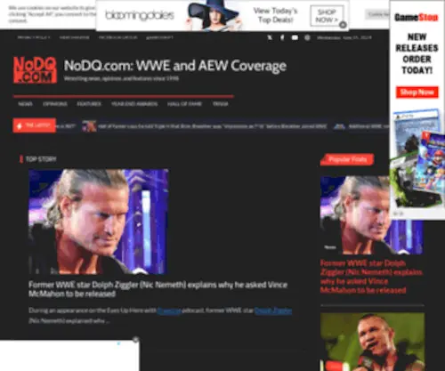 Nodq.com(Breaking Wrestling News) Screenshot