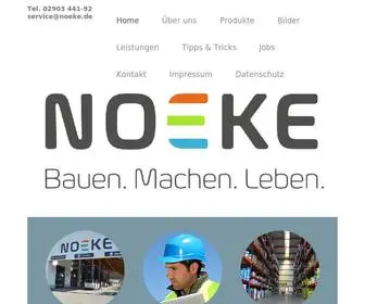 Noeke.de(Bauzentrum Noeke) Screenshot